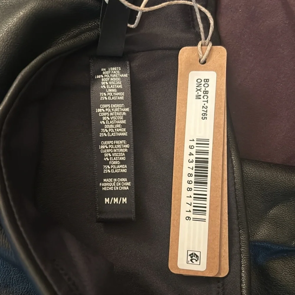 Skims NEW Black faux leather pants😍 - Picture 6 of 12